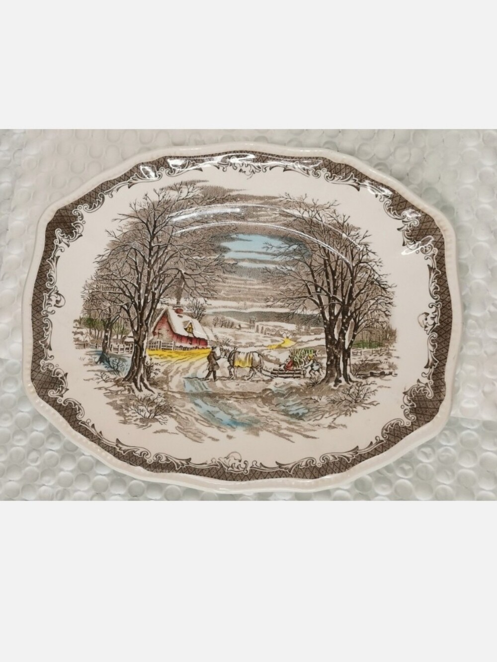 Shakespeare's Sonnets Enoch Wedgewood Platter - Ann Hathaway's Cottage